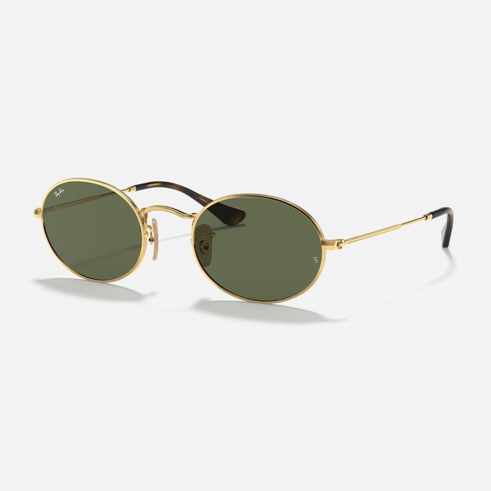 Ray-Ban Oval RB 3547N 001 51 - Altın Unisex Güneş Gözlüğü