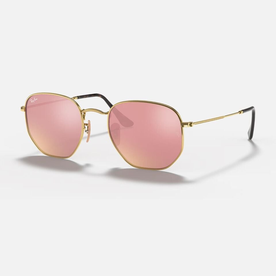 Ray-Ban Hexagonal RB 3548N 001/Z2 51 - Altın Kadın Güneş Gözlüğü