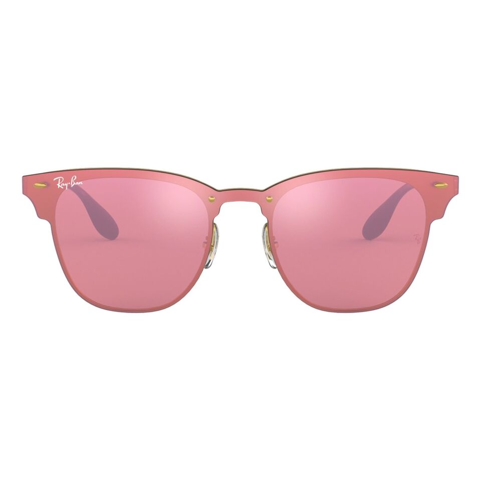 Ray-Ban Blaze Clubmaster RB 3576N 043/E4 47 - Altın Unisex Güneş Gözlüğü
