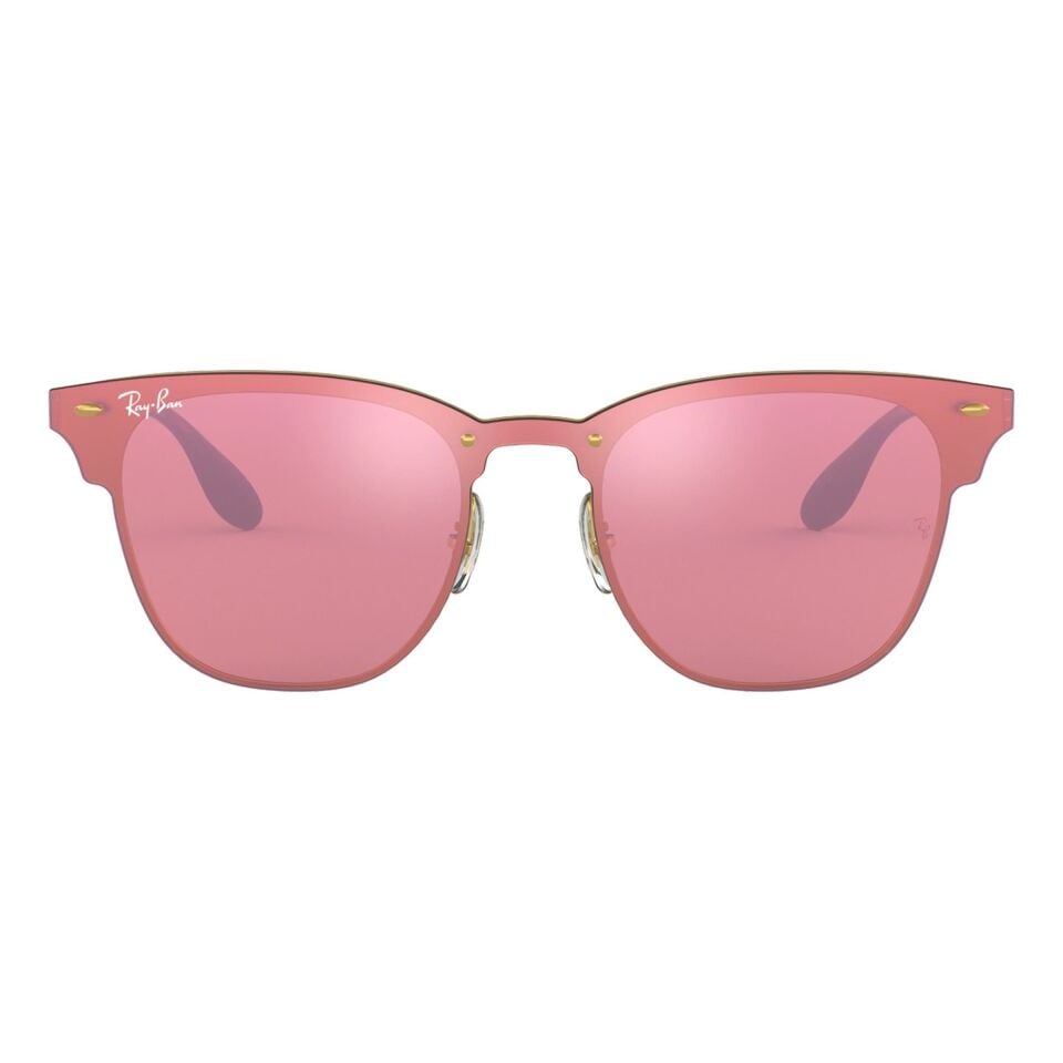 Ray-Ban Blaze Clubmaster RB 3576N 043/E4 47 - Altın Unisex Güneş Gözlüğü