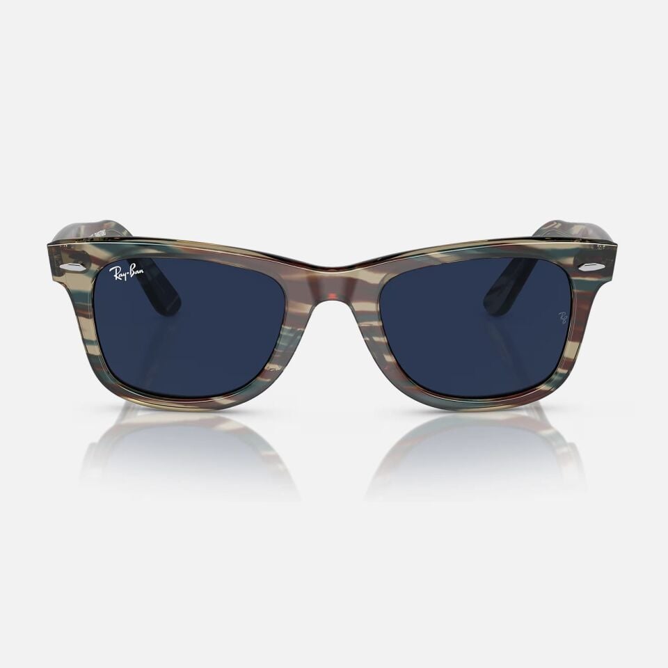 Ray-Ban Wayfarer RB 2140 1387GG 50 - Çizgili gri Unisex Güneş Gözlüğü