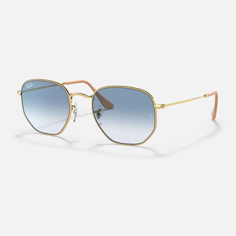 Ray-Ban Hexagonal RB 3548 001/3F 54 - Altın Unisex Güneş Gözlüğü